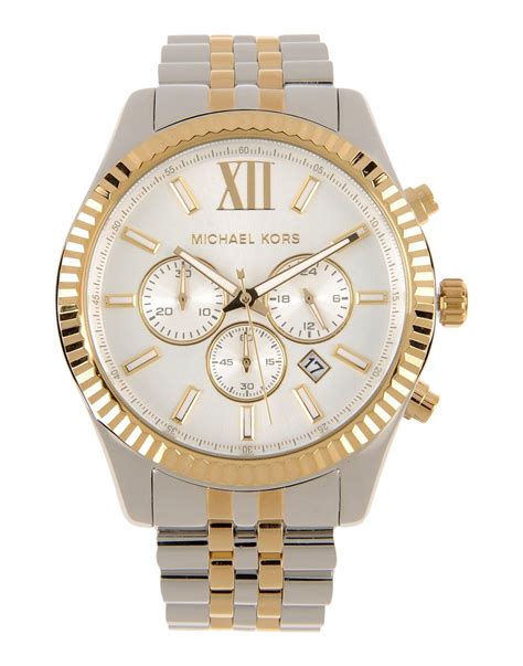 siver michael kors mens watches|Michael Kors silver tone watch.